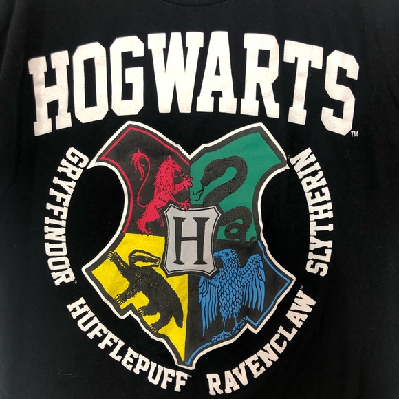 HARRY POTTER | HOGWARTS HOUSES CREST | TSHIRT - Picture 2 of 3